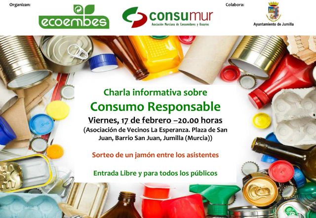 Ecoembes y Consumur ofrecen este viernes una charla sobre Consumo Responsable