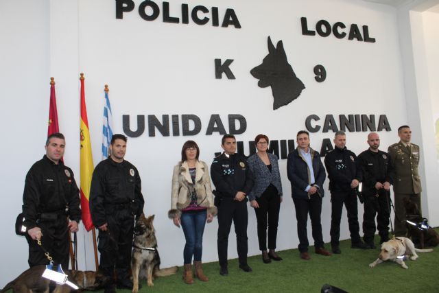 Presentada oficialmente la Unidad Canina de la Policía Local de Jumilla