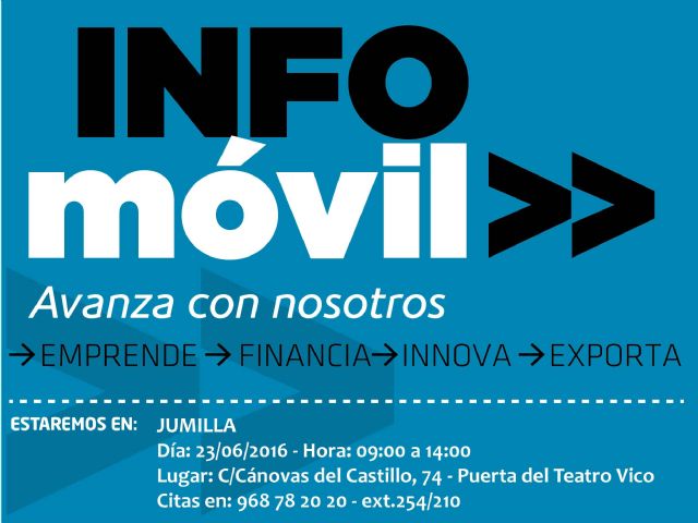 El Info Móvil visitará Jumilla el 23 de junio