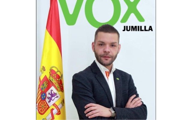 Juan Agustín Carrillo candidato a la alcaldía del Ayuntamiento de Jumilla por VOX