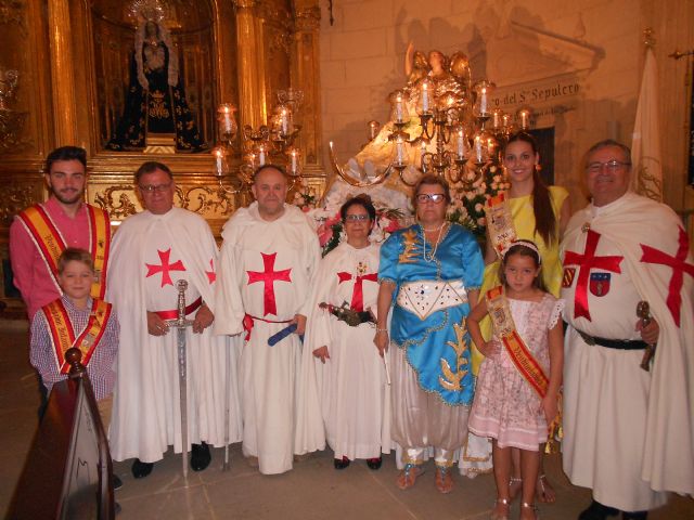 Los templarios de Jumilla, por décimo cuarto año consecutivo, rindieron su homenaje a la patrona la virgen de la Asunción