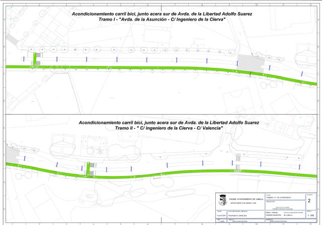 La avenida de la Libertad contará con un carril bici que unirá con el de Ronda Poniente