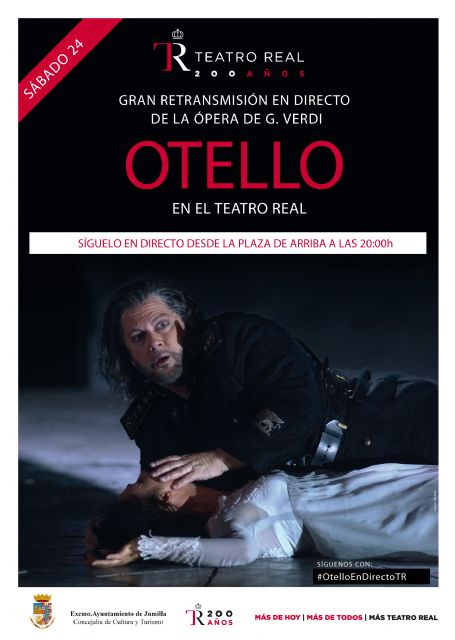 Este sábado se retransmitirá en directo desde la Plaza de Arriba la ópera de Verdi, 'Otello'