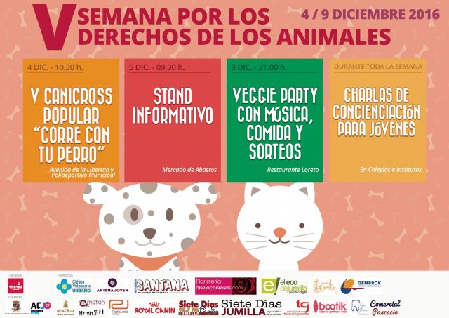 La Asociación 4 Patas organiza la V Semana por los Derechos de los Animales