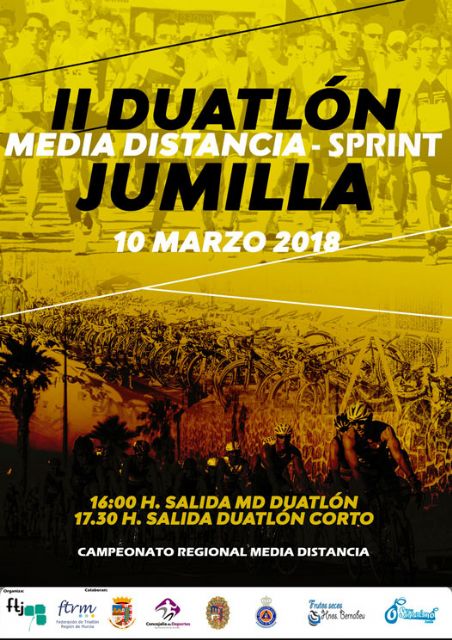 Jumilla será la sede del Campeonato Regional de Duatlón de Media Distancia