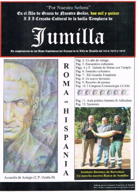 Los templarios de Jumilla editan su revista anual.