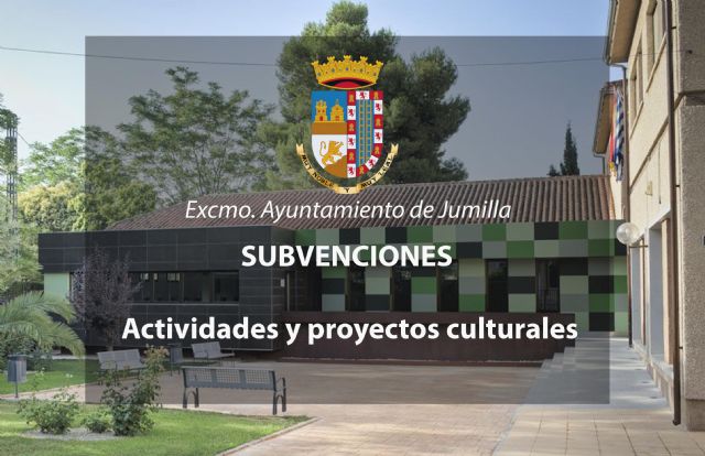 Mañana jueves se inicia el periodo de solicitud de subvenciones a proyectos culturales