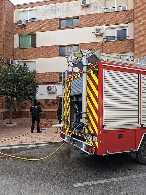 Incendio de una vivienda en un edificio en la Calle Goya, Jumilla